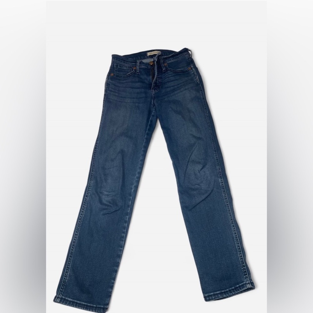 Madewell Mid-Rise Stovepipe Jeans in Dahill Wash Size 25 - Picture 3 of 5